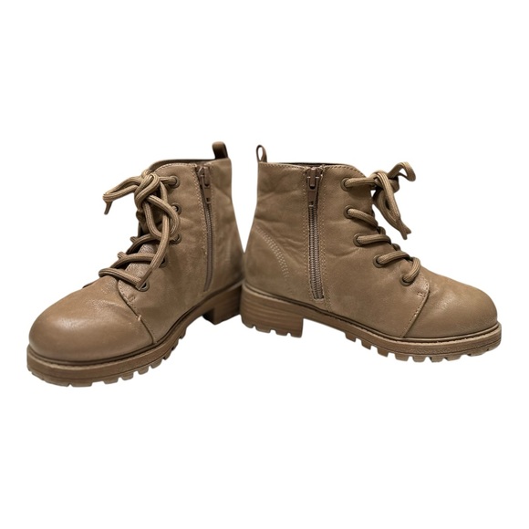 Mini Mia Mila Brown Combat Boots Laces Toddler Girls Size 11M - Picture 5 of 8